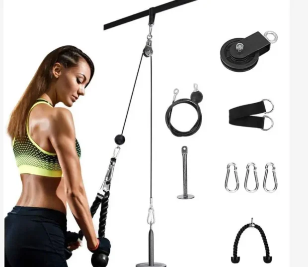 Adjustable Pulley System Cable for Triceps and Arms